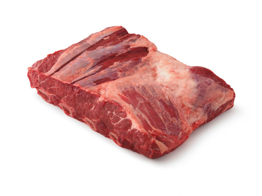 Raw beef chuck short ribs