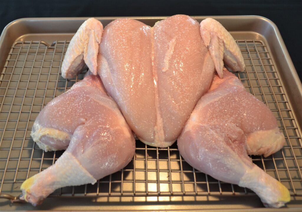 Dry brining a chicken