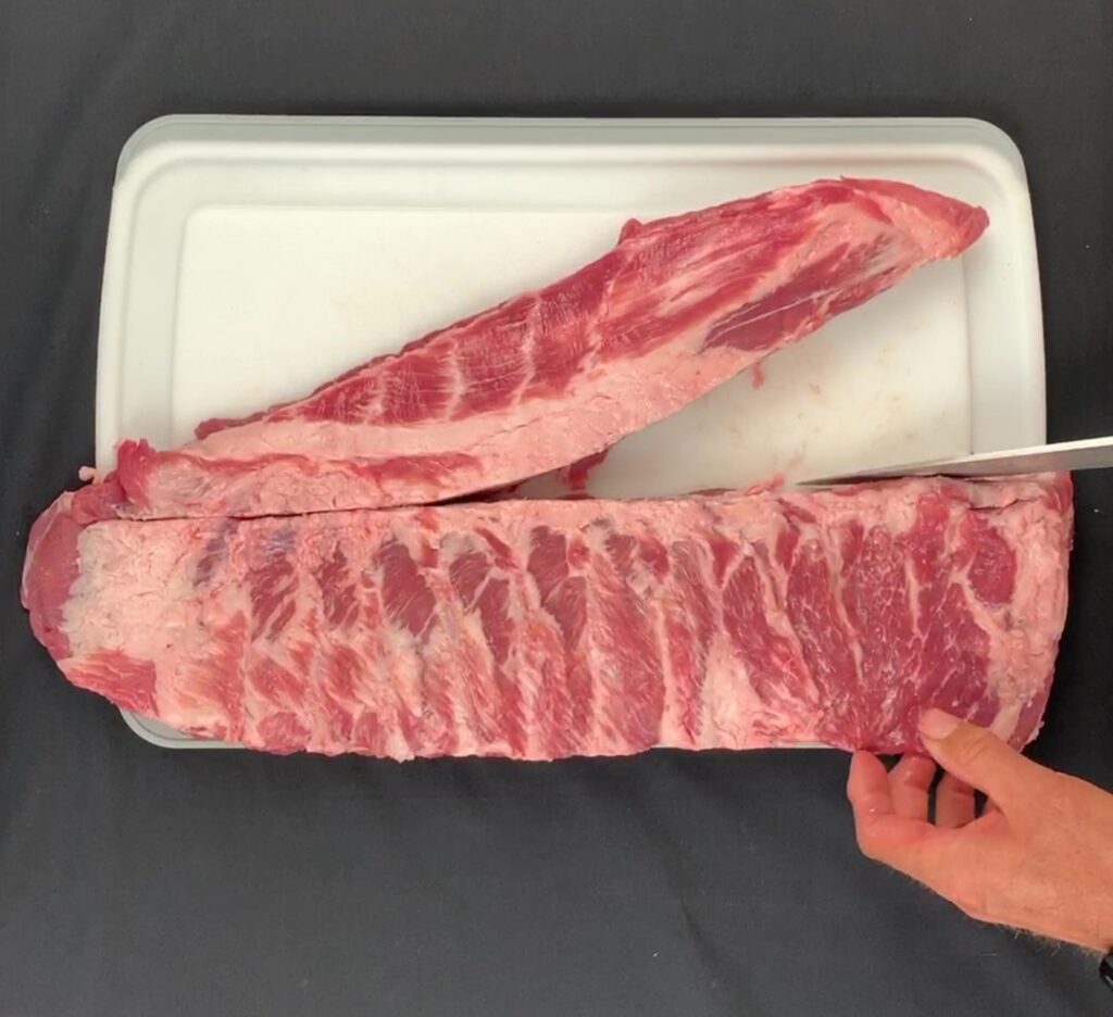 Spare ribs raw