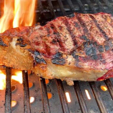 reverse sear ribeye steak