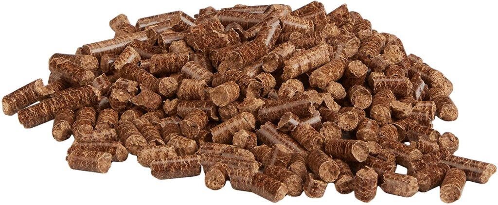 small pile of wood pellets
